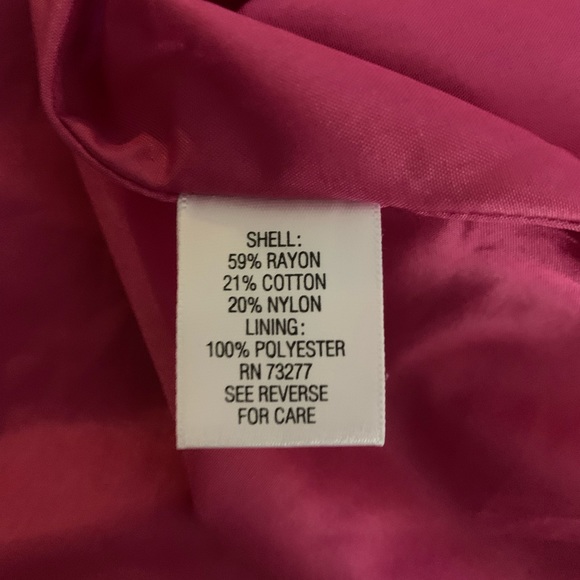 Beautiful Apt 9 Light Fuchsia/ Pink Wrap Dress.  Sz 6 - Picture 5 of 7